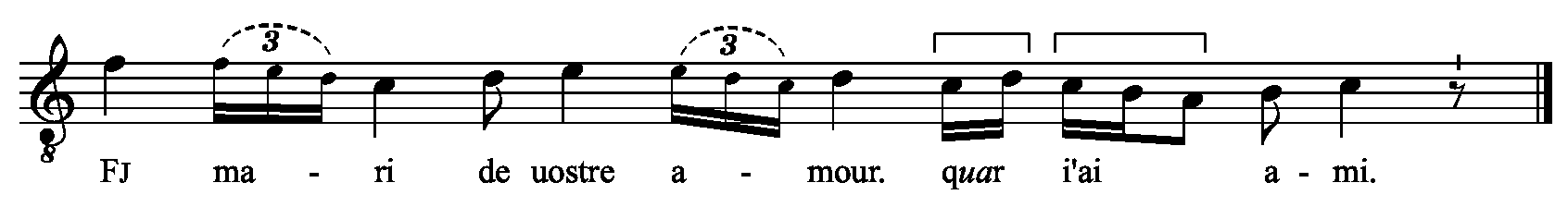 Refrain musical notation